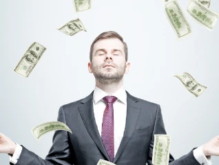 Man Dreaming about money