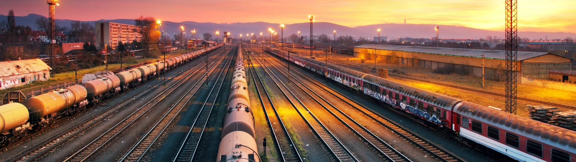 railway transport and freight trains