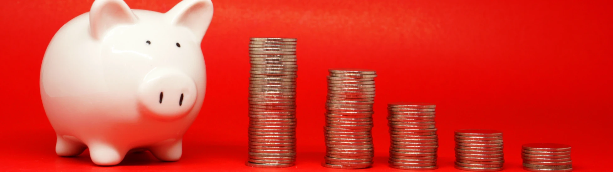 Piggybank and money