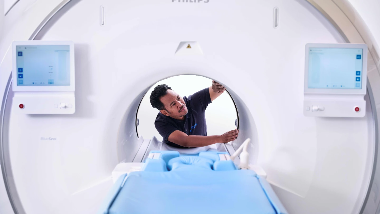 Philips MRI met persoon