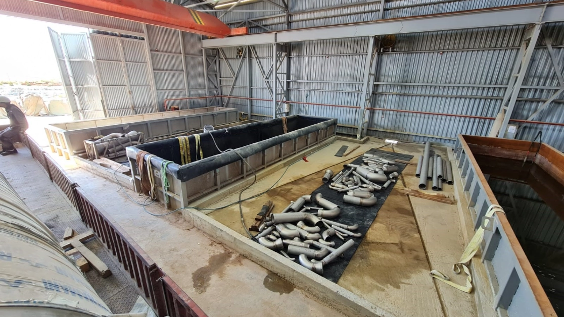 on-site metalen behandeling